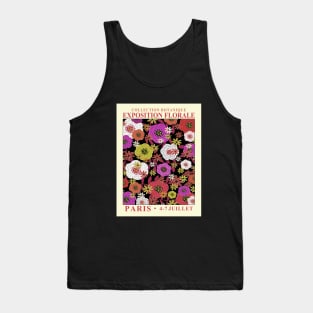 Floral Design Exhibition Art Print Tank Top